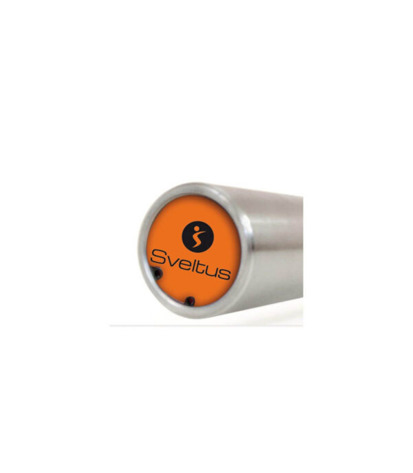 Sveltus Barre Olympique 220cm 20kg Ø50mm Orange + 2 stop disques – Image 2