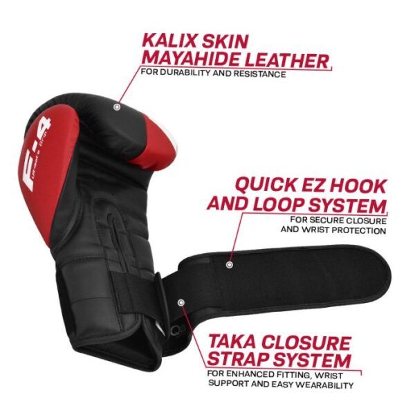 RDX F4 Gants de boxe d'entraînement avec sangle scratch – Image 6