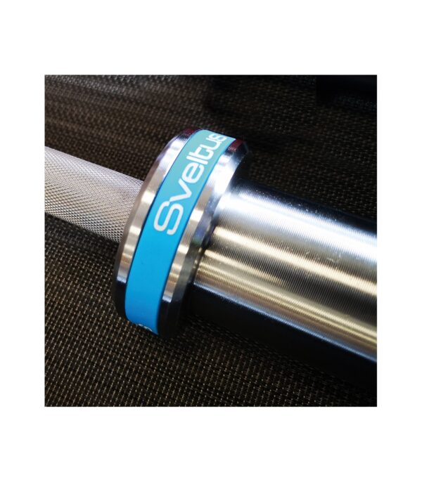 Sveltus Barre olympique 201cm 15kg Ø50mm Bleu ciel – Image 2