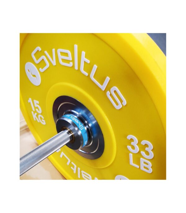 Sveltus Barre olympique 201cm 15kg Ø50mm Bleu ciel – Image 3