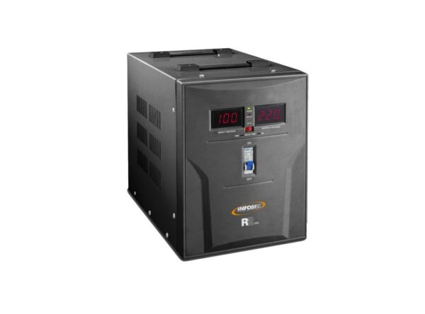 Régulateur de tension INFOSEC R2 pro 3000VA + connecteur