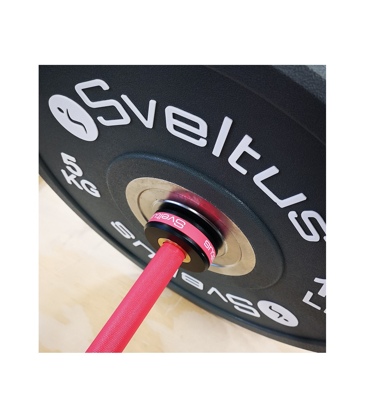 Sveltus Barre Olympique Cérakote 201cm 15kg Ø50 mm Rose – Image 4