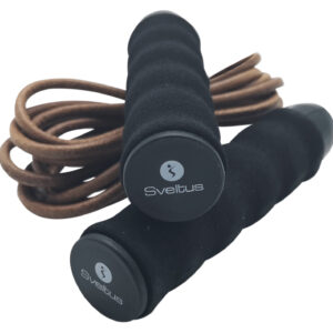 Sveltus Corde à sauter cuir lestable