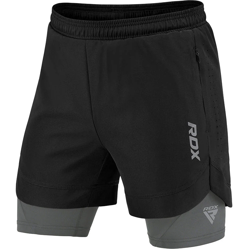 RDX Short de MMA 2-en-1 T16 avec Compression