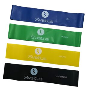Sveltus Bandes Latex Aérobic Lot de 4 pièces